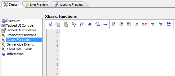 A Xbasic Function Editor